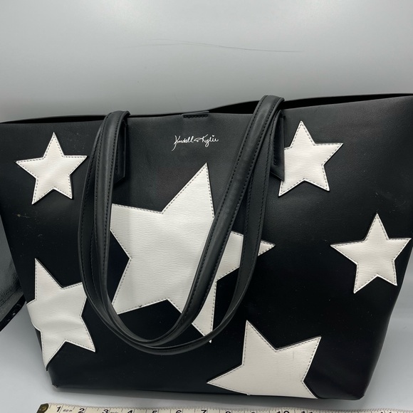 Kendall & Kylie Black Tote with White Stars - Picture 3 of 6